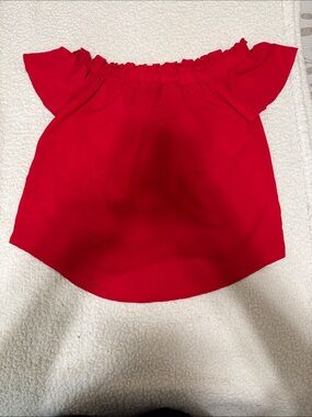 Sienna Sky Red Off-Shoulder Blouse